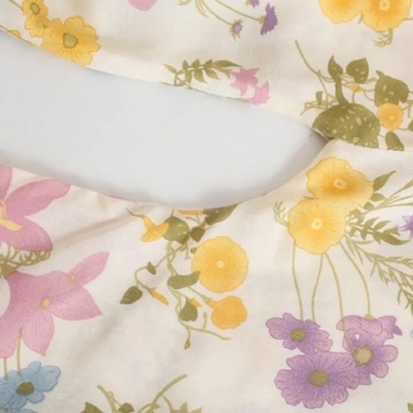 Spring Meadows Boho Floral Short Open Kimono Wrap - Picture 5 of 6